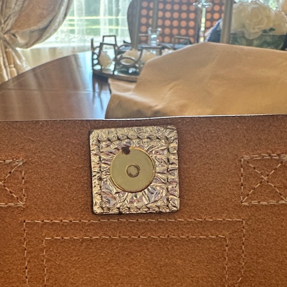 Zadig & Voltaire silver foil leather mini Bag, silver metal chain. Rare Find! - Picture 9 of 12